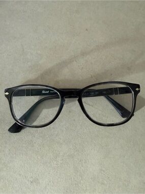 Persol Dark Gray Blue Acetate Glasses Frames